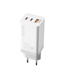 GaN 65W charger Dudao A7xsEU 2x USB-C + USB (white)