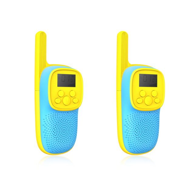 Детская рация Fusion Clear Sound с радиусом действия 1-3 км / светодиодный фонарик / аккумулятор (сине-желтый)