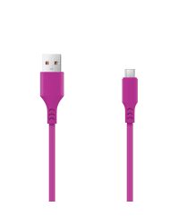 Setty cable USB- microUSB 1,0 m 2A magenta