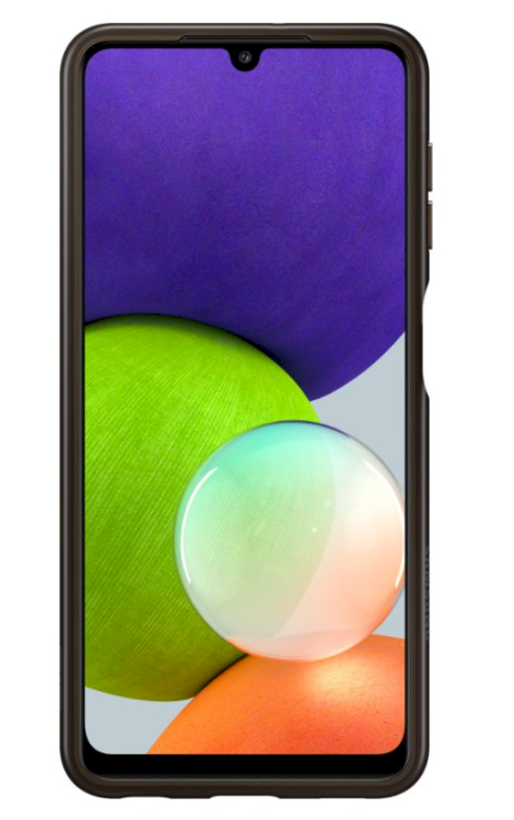 EF-QA225TBE Samsung Soft Clear Cover for Galaxy A22 LTE Black