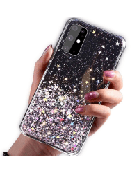 Fusion Glue Glitter Back Case Силиконовый чехол для Samsung A515 Galaxy A51 Черный