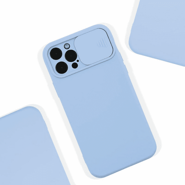 Fusion Camera Protect силиконовый чехол для Apple iPhone 13 Pro Max светло синий