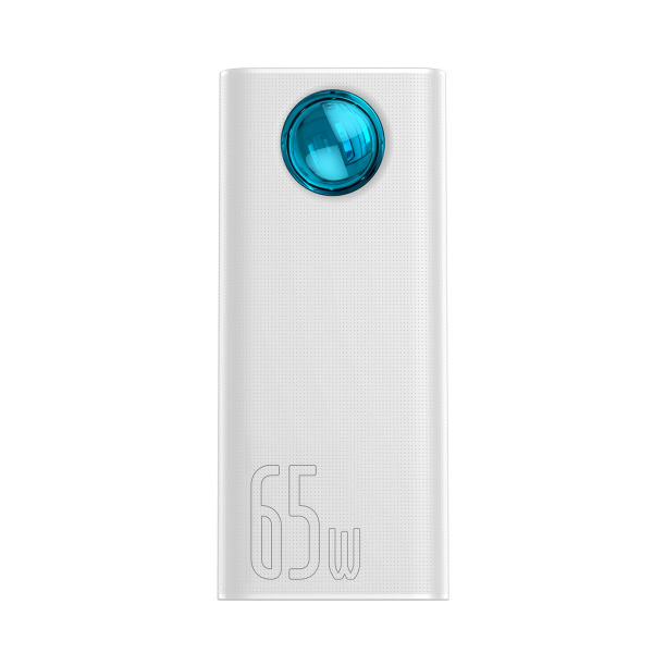 Powerbank Baseus Amblight, 30000mAh, QC 3.0, PD, 3A, 65W (white)