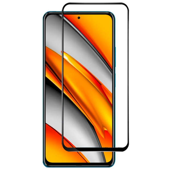 Fusion 5D glass защитное стекло для экрана Xiaomi Poco F3 / Redmi K40 Pro / K40 / K40 Pro+ Plus / Mi 11i черное