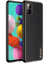 Dux Ducis Yolo Case Прочный чехол из кожи для Samsung A515 Galaxy A51 Черный