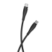 Maxlife MXUC-08 cable USB-C - USB-C 1,0 m 60W black nylon