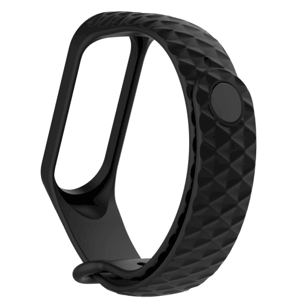 Fusion diamond ремешок для часов Xiaomi Mi Band 3 / 4 черный