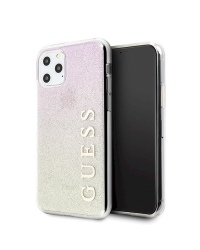 Guess GUHCN65PCUGLGPI Hard Gradient Glitter Case Чехол для Apple iPhone 11 Pro Max Розовый - Золотой