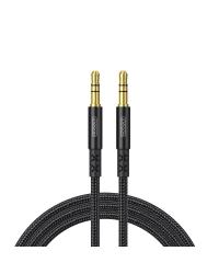 Joyroom stereo audio AUX cable 3,5 mm mini jack 1 m black (SY-10A1)