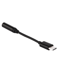 USB Type C to 3.5 mm mini jack Female Adapter black