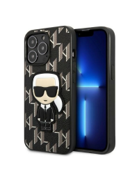 Karl Lagerfeld Monogram Ikonik Case for iPhone 13 Pro Max Black