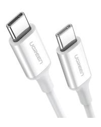 UGREEN US264 Type C to Type C Cable, 60W, 0.5m (white)