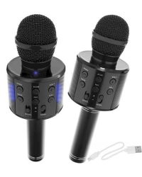 Goodbuy микрофон для караоке со встроенным динамиком bluetooth / 3 Вт / aux / голосовой модулятор / USB / Micro SD черный