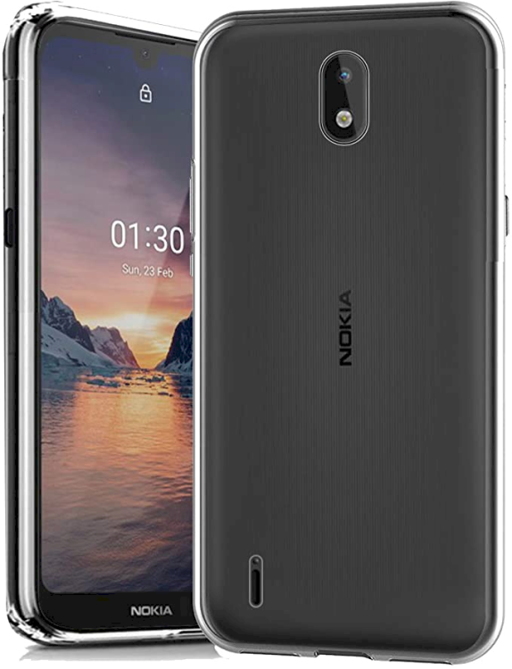 Fusion Ultra Back Case 0.3 mm Прочный Силиконовый чехол для Nokia 1.3 Прозрачный