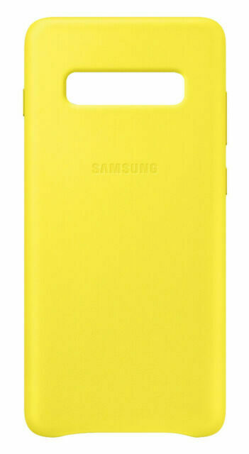 Samsung EF-VG973LYEGWW кожаный чехол для Samsung G973 Galaxy S10 желтый