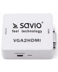 Savio VGA – HDMI Full HD | 1080p 60Hz Converter| Adapter