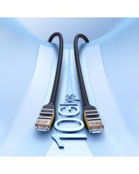 Baseus Speed Seven Высокоскоростной сетевой кабель RJ45 10 Гбит|с 0,5 м черный (WKJS010001)