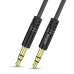 Dudao long extensible AUX mini jack 3.5mm cable spring ~ 170cm black (L12 black)