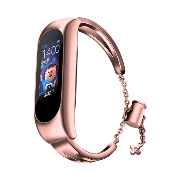 Fusion Metal Bracelet ремешок для часов Xiaomi Mi Band 3 / 4 / 5 / 6 розовый