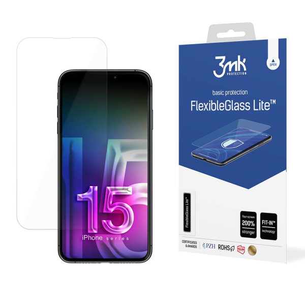 Apple iPhone 15 Pro - 3mk FlexibleGlass Lite™ screen protector