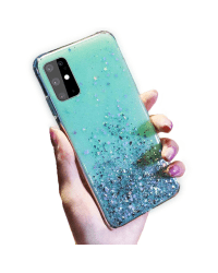 Fusion glue glitter силиконовый чехол для Samsung A525 Galaxy A52 / A52 5G зеленый
