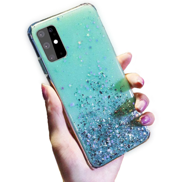 Fusion glue glitter силиконовый чехол для Samsung A525 Galaxy A52 / A52 5G зеленый