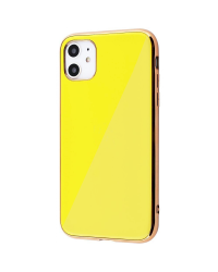 Fusion TPU Mirror Back Case Силиконовый чехол для Apple iPhone 7 / 8 / SE 2020 Желтый - Золотой