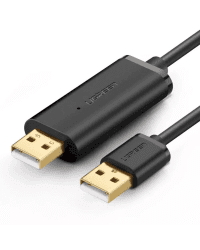 UGREEN US166 USB cable A-A for data transfer, 2m (black)