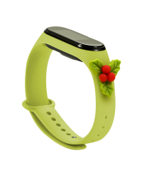 Fusion Xmas Mistletoe ремешок для часов Xiaomi Mi Band 3 / 4 зеленый