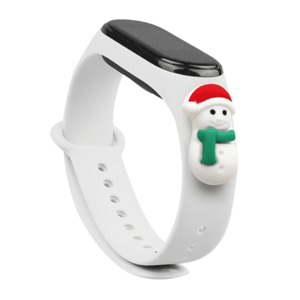 Fusion Xmas Snowman 1 для Xiaomi Mi Band 5 / Mi Band 6 белый