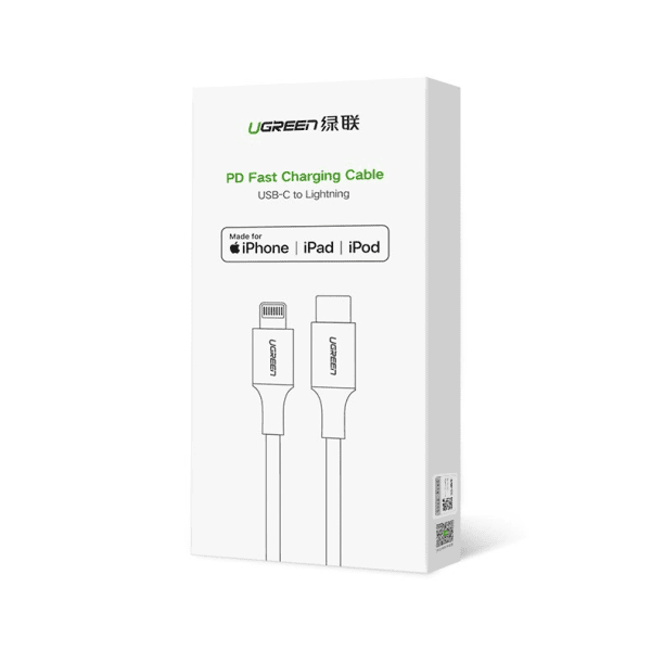 Ugreen MFI USB Type C Lightning cable Power Delivery 3 A 480 Mbps 1 m