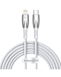 USB-C cable for Lightning Baseus Glimmer Series, 20W, 2m (White)