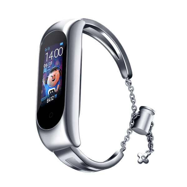 Fusion Metal Bracelet ремешок для часов Xiaomi Mi Band 3 / 4 / 5 / 6 серебряный