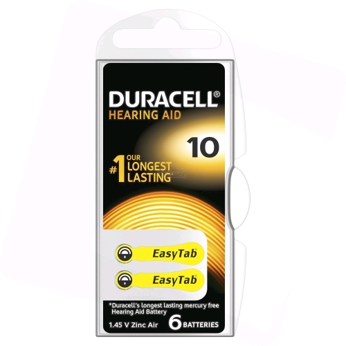 Duracell Hearing 10 (A10) блистерная упаковка 6шт