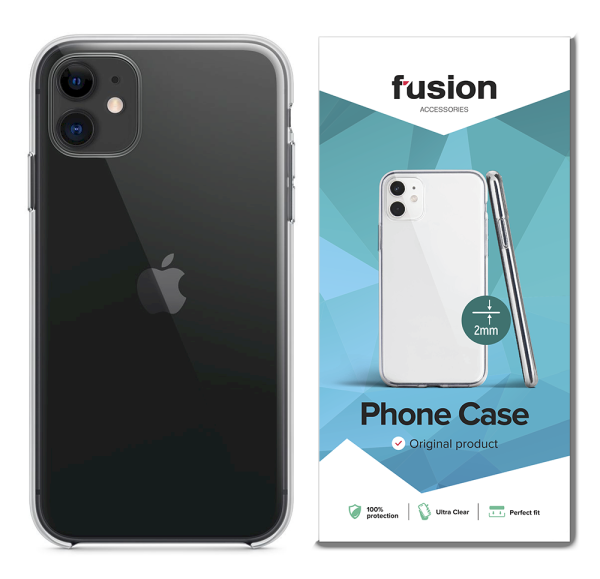 Fusion Ultra Clear Series 2 mm Силиконовый чехол для Apple iPhone 12 Mini Прозрачный (EU Blister)