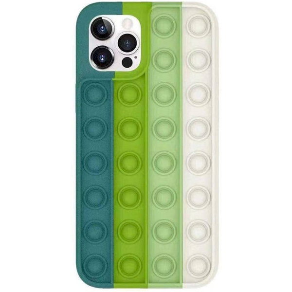 Fusion Pop it силиконовый чехол для Apple iPhone 12 Pro Max белый - зеленый