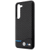 BMW M PU Carbon Blue Line Case for Samsung Galaxy S23 Black