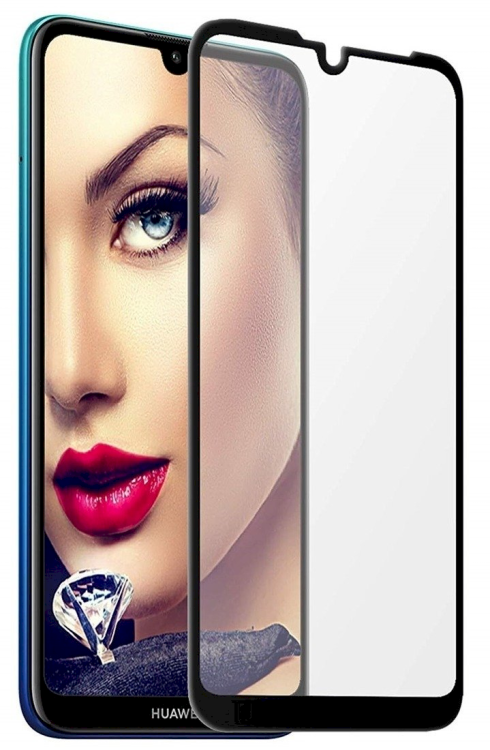 Fusion Full Glue 5D Tempered Glass Защитное стекло для экрана Huawei P Smart Plus 2019 / P Smart 2020 / Honor 10 Lite Черное