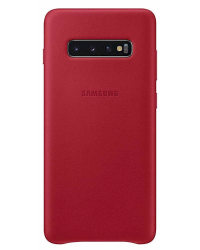 Кожаный чехол Samsung EF-VG973LREGEU для Samsung G973 Galaxy S10 красный