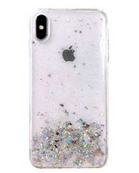 Fusion Glue Glitter Back Case Силиконовый чехол для Apple iPhone 12 / 12 Pro Прозрачный