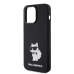 Karl Lagerfeld Liquid Silicone Choupette NFT Case for iPhone 15 Pro Max Black