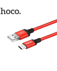 Hoco Premium Times Speed X14 Прочный USB 3.0 на Type-C Кабель данных и заряда 1m черный/красный