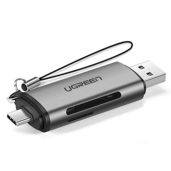 Ugreen USB Type C / USB 3.0 SD / micro SD card reader gray (50706)