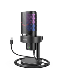 Микрофон Fifine A9 RGB для игр | подкасты | потоки | штатив | черный
