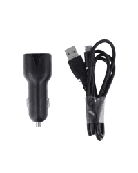 Maxlife MXCC-01 car charger 2x USB 2.4A black + USB-C cable