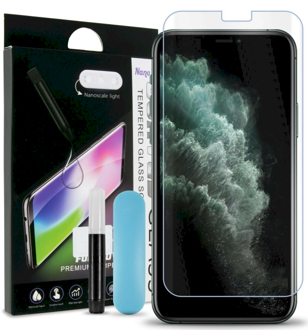 Fusion UV 9H Защитное стекло + Эко Клей + Лампа для экрана Samsung G955 Galaxy S8 Plus