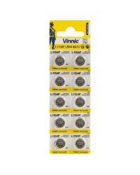 Vinnic AG13 / LR44 / SR44W / 357 / GP76A / A76 / Alkaline 1.5V Батарея (10шт.)