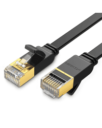 Ugreen Ethernet patchcord flat cable RJ45 Cat 7 STP LAN 10 Gbps 10 m black (NW106 11265)