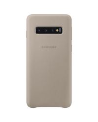 Кожаный чехол Samsung EF-VG973LJEGWW для Samsung G973 Galaxy S10 серый