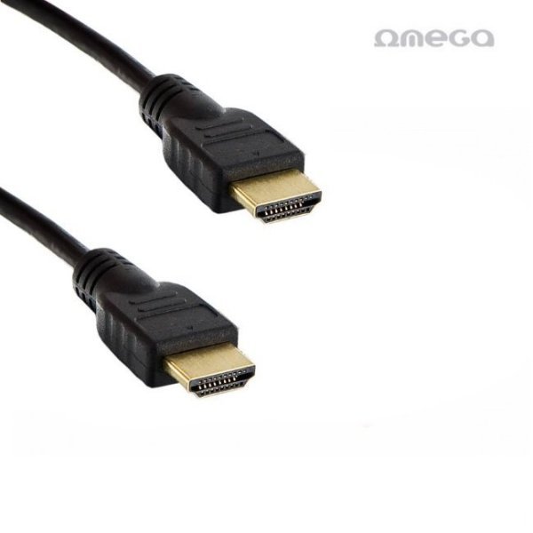 Omega OCHB45 HDMI Gold Platted Кабель 1.5 метров 19pin / 2160p / Ultra HD / 4K Черный